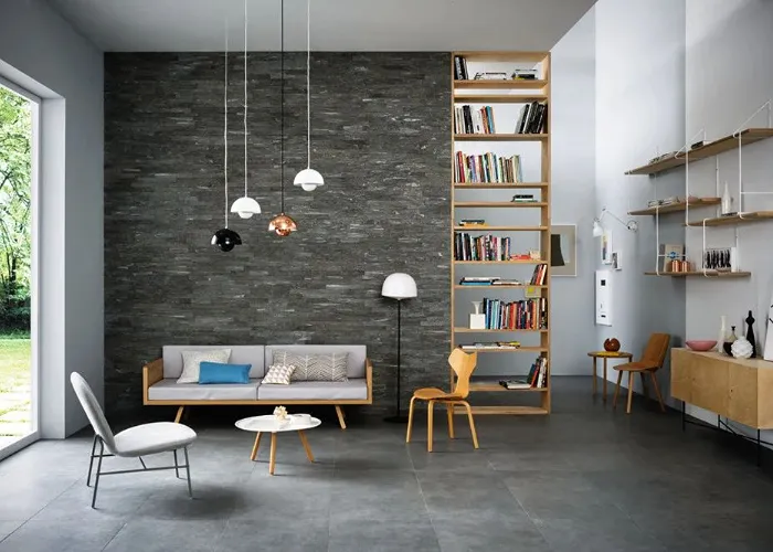 Tile flooring in a living room B and B Floor Tile flooring in a living room B and B Floor
